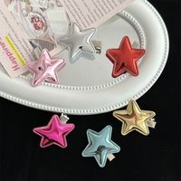 Women's Simple Style Pentagram Pu Leather Hair Clip main image 6