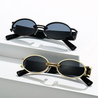 Hip-hop Streetwear Geometric Pc Oval Frame Full Frame Women's Sunglasses main image 2