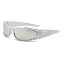 Streetwear Cool Style Geometric Pc Oval Frame Full Frame Women's Sunglasses sku image 5