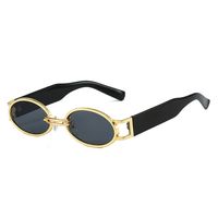Hip-hop Streetwear Geometric Pc Oval Frame Full Frame Women's Sunglasses sku image 1