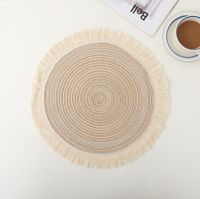 Casual Vacation Solid Color Cotton Yarn Placemat 1 Piece sku image 2
