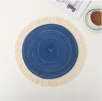 Casual Vacation Solid Color Cotton Yarn Placemat 1 Piece sku image 1
