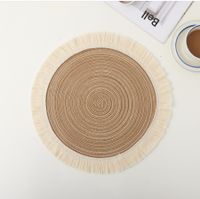 Casual Vacation Solid Color Cotton Yarn Placemat 1 Piece sku image 3