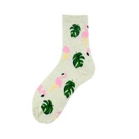 Women's Simple Style Classic Style Commute Color Block Cotton Printing Crew Socks A Pair sku image 2