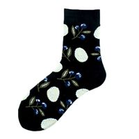 Women's Simple Style Classic Style Commute Color Block Cotton Printing Crew Socks A Pair sku image 5