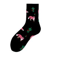 Women's Simple Style Classic Style Commute Color Block Cotton Printing Crew Socks A Pair sku image 1
