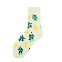 Women's Simple Style Classic Style Commute Color Block Cotton Printing Crew Socks A Pair sku image 7