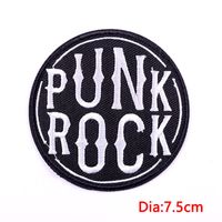 Retro Punk Lips Letter Cloth Cloth Sticker sku image 1