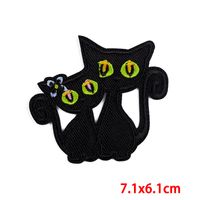 Cute Cartoon Letter Cat Cloth Cloth Sticker sku image 3