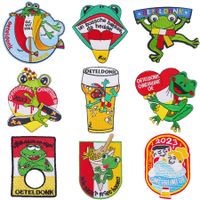 Cute Funny Cartoon Letter Frog Embroidery Thread main image 1