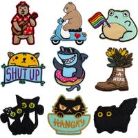 Cute Cartoon Letter Cat Cloth Cloth Sticker main image 6