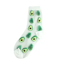 Women's Casual Color Block Nylon Jacquard Crew Socks A Pair sku image 2