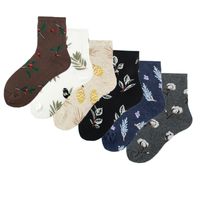 Women's Simple Style Classic Style Color Block Cotton Printing Crew Socks A Pair main image 4