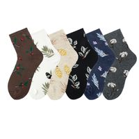 Women's Simple Style Classic Style Color Block Cotton Printing Crew Socks A Pair main image 3
