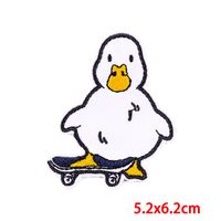 Punk Rabbit Cartoon Duck Cloth Cloth Sticker sku image 3