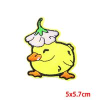 Punk Rabbit Cartoon Duck Cloth Cloth Sticker sku image 2