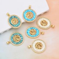 1 Piece Simple Style Dragon Copper Plating Inlay Pendant Jewelry Accessories main image 6
