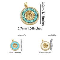 1 Piece Simple Style Dragon Copper Plating Inlay Pendant Jewelry Accessories main image 2