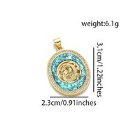 1 Piece Simple Style Dragon Copper Plating Inlay Pendant Jewelry Accessories sku image 6