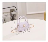 Women's Pvc Solid Color Cute Square Flip Cover Handbag main image 2