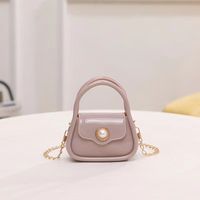 Women's Pvc Solid Color Cute Square Flip Cover Handbag main image 6