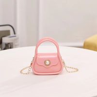Women's Pvc Solid Color Cute Square Flip Cover Handbag main image 4