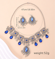 Vintage Style Ethnic Style Water Droplets Alloy Inlay Glass Women's Jewelry Set main image 2