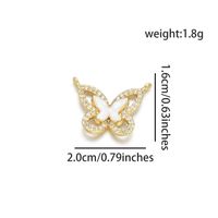 1 Piece Simple Style Butterfly Copper Plating Inlay Pendant Jewelry Accessories sku image 4