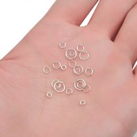 6 Pieces Sterling Silver Solid Color Simple Style main image 3
