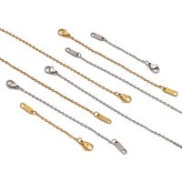 1 Piece Stainless Steel Solid Color Extension Chain Simple Style main image 5