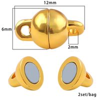 1 Set Alloy Solid Color Simple Style sku image 3