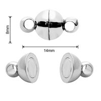 2 Sets/Pack Alloy Solid Color Jewelry Buckle Simple Style sku image 4