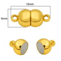 2 Sets/Pack Alloy Solid Color Jewelry Buckle Simple Style sku image 9