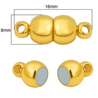 2 Sets/Pack Alloy Solid Color Jewelry Buckle Simple Style sku image 12