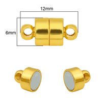 2 Sets/Pack Alloy Solid Color Jewelry Buckle Simple Style sku image 10
