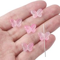 20 Pieces 10 * 14mm Hole 1~1.9mm Glass Butterfly Beads sku image 1