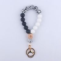 Simple Style Round Alloy Silica Gel Women's Keychain sku image 10