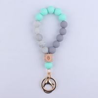 Simple Style Round Alloy Silica Gel Women's Keychain sku image 7
