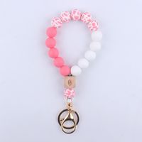 Simple Style Round Alloy Silica Gel Women's Keychain sku image 9