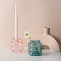 Einfacher Stil Einfarbig Glas Vase main image 4