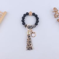 Simple Style Sports Color Block Alloy Silica Gel Beaded Women's Keychain sku image 12