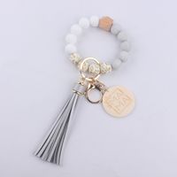 Simple Style Letter Silica Gel Beaded Mother's Day Women's Keychain sku image 6