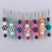 Artistic Color Block Alloy Silica Gel Women's Keychain main image 4