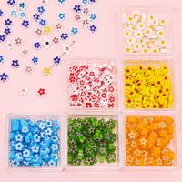 10 Pieces Glass Flower Beads main image 1