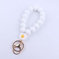 Simple Style Artistic Round Silica Gel Beaded Women's Keychain main image 4