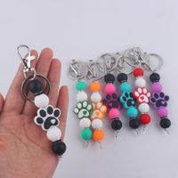 Artistic Color Block Alloy Silica Gel Women's Keychain main image 3