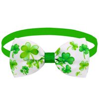 Simple Style Classic Style Ribbed Band Four Leaf Clover Pet Accessories sku image 2