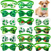Simple Style Classic Style Ribbed Band Four Leaf Clover Pet Accessories main image 4