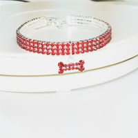 Simple Style Classic Style Commute Alloy Bow Knot Inlay Pet Collar sku image 1