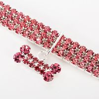 Simple Style Classic Style Commute Alloy Bow Knot Inlay Pet Collar main image 2